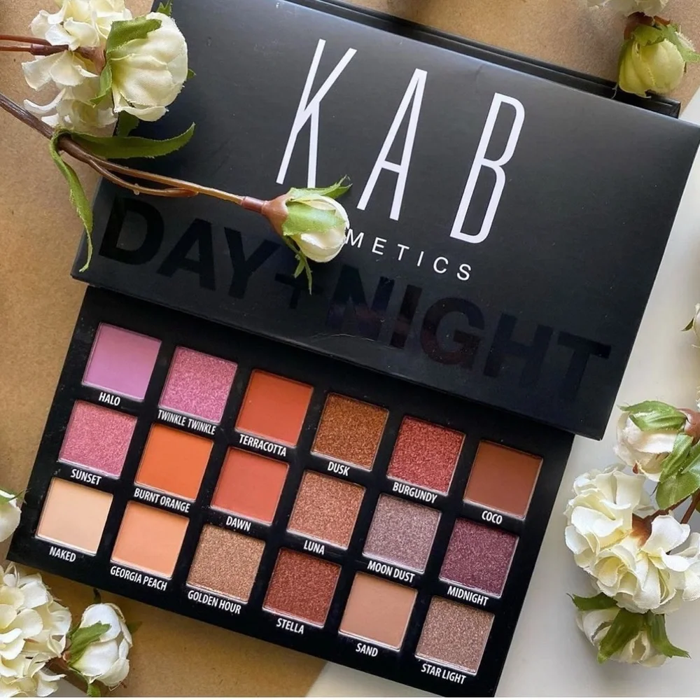🌸 KAB COSMETICS DAY + NIGHT EYESHADOW PALETTE